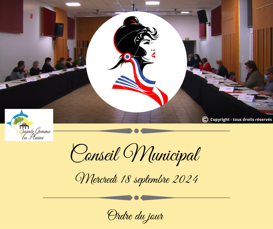 Conseil Municipal - Ordre du jour